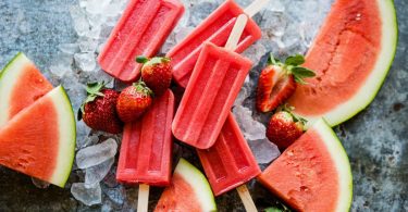 Strawberry-watermelon-popsicles