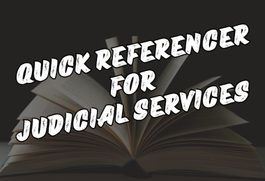 Quick referencer for judicial services